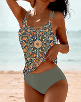 ENSEMBLE TANKINI IMPRIMÉ FLORAL POUR FEMME