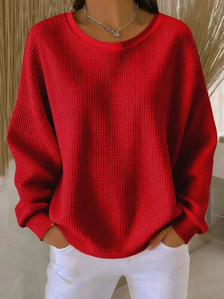 BRUNEL PARIS | PULL OVERSIZE EN MAILLE GAUFRÉE POUR FEMME