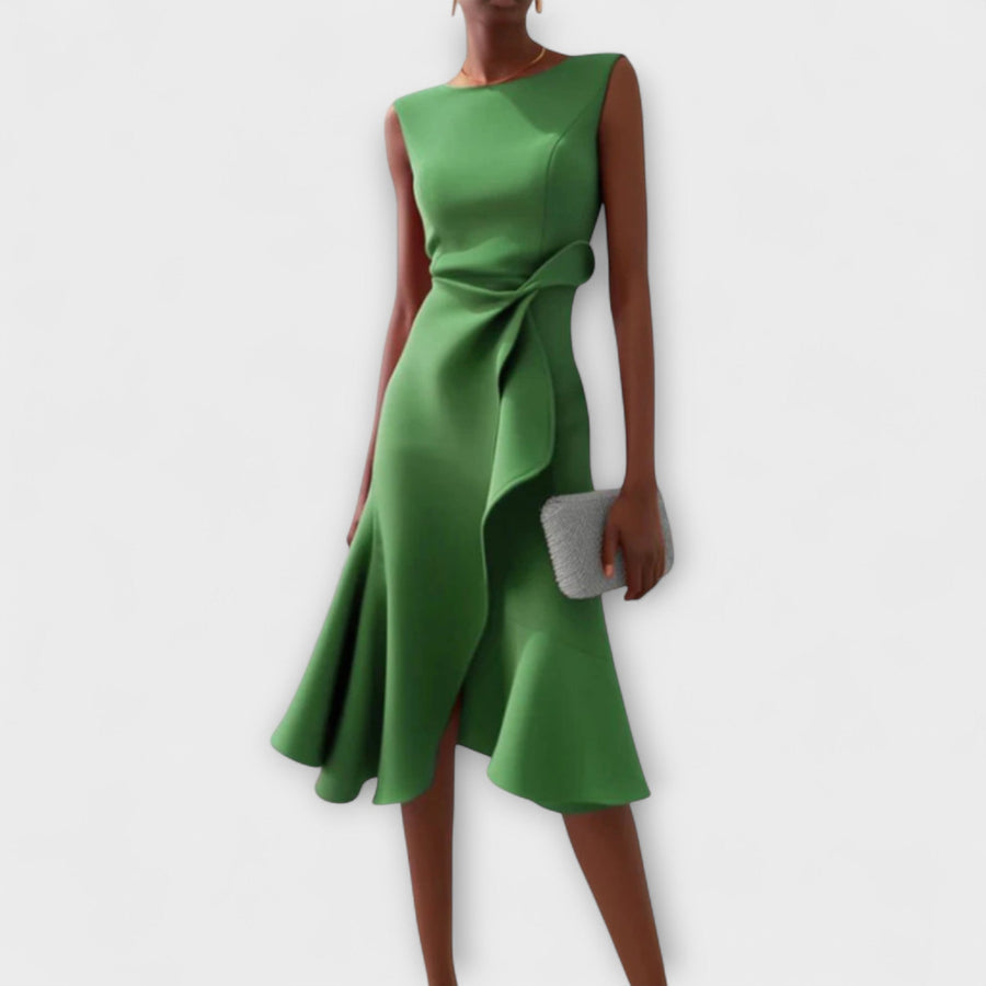 BRUNEL PARIS | Robe Midi Asymétrique Drapée