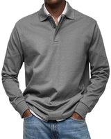 BRUNEL PARIS | POLO ÉLÉGANT À MANCHES LONGUES POUR HOMME
