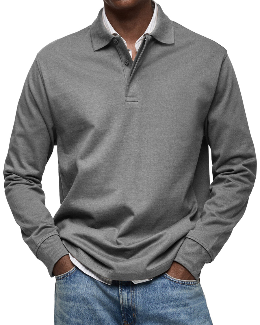 BRUNEL PARIS | POLO ÉLÉGANT À MANCHES LONGUES POUR HOMME