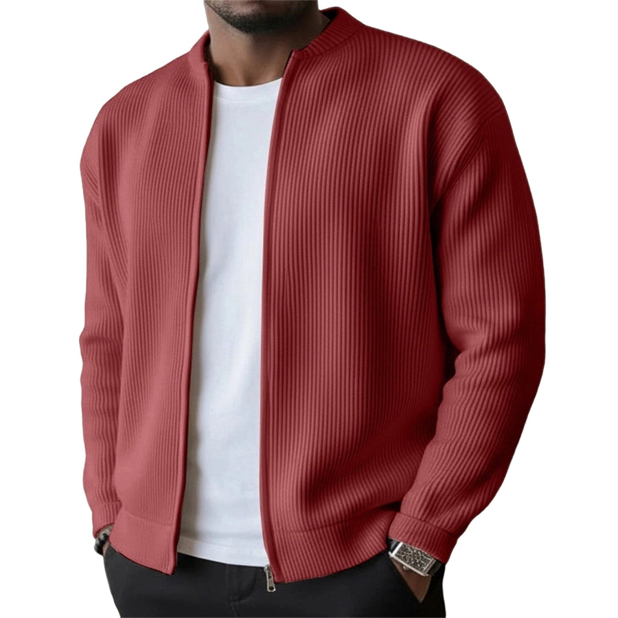 BRUNEL PARIS | Veste Zippée en Velours Côtelé pour Homme — Rouge