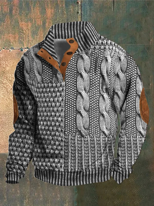 BRUNEL PARIS | PULLOVER CHAUD À MOTIF