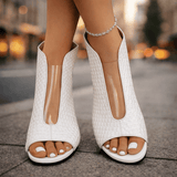 BRUNEL PARIS | SANDALES À TALON TISSÉES POUR FEMMES