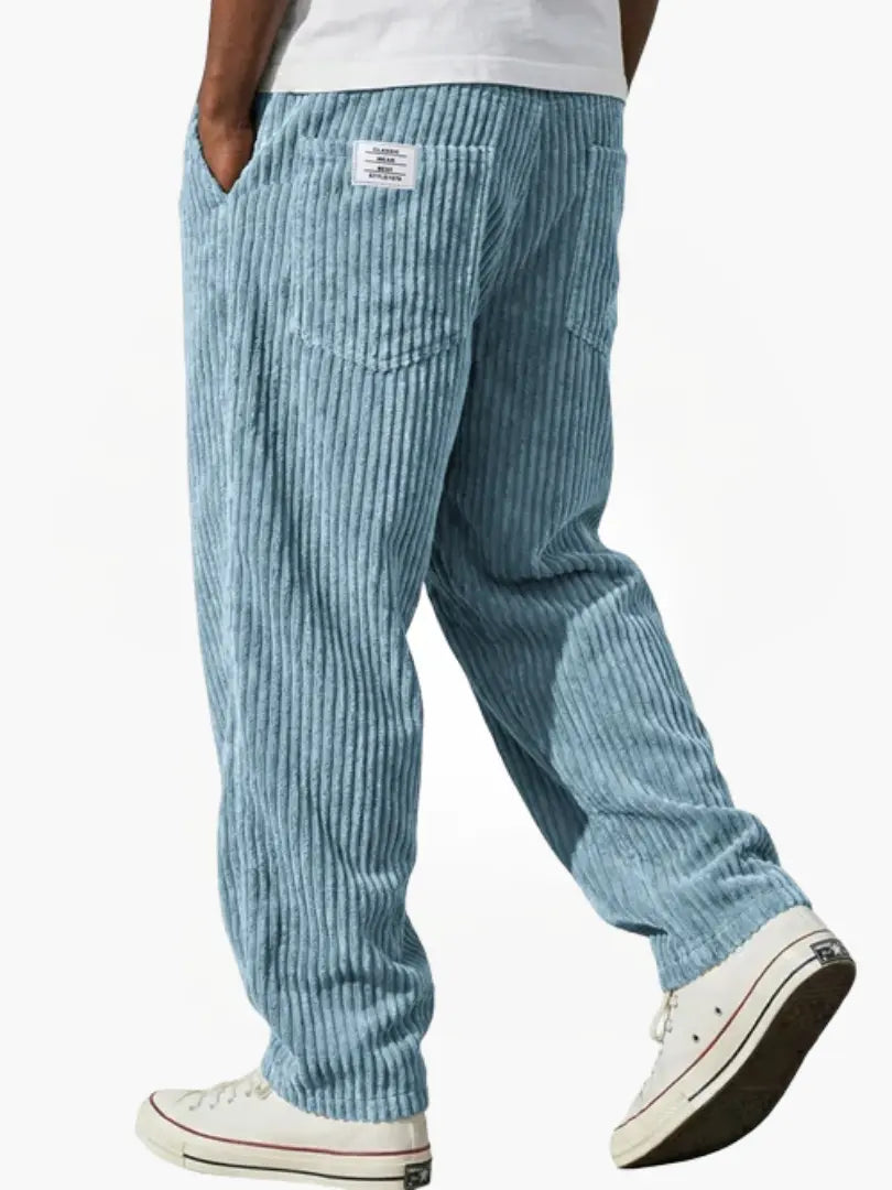 BRUNEL PARIS | Pantalon en velours côtelé à taille élastique pour homme