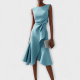 BRUNEL PARIS | Robe Midi Asymétrique Drapée