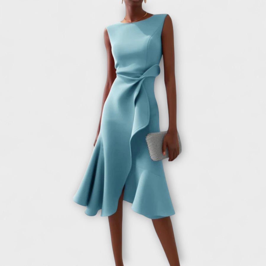 BRUNEL PARIS | Robe Midi Asymétrique Drapée