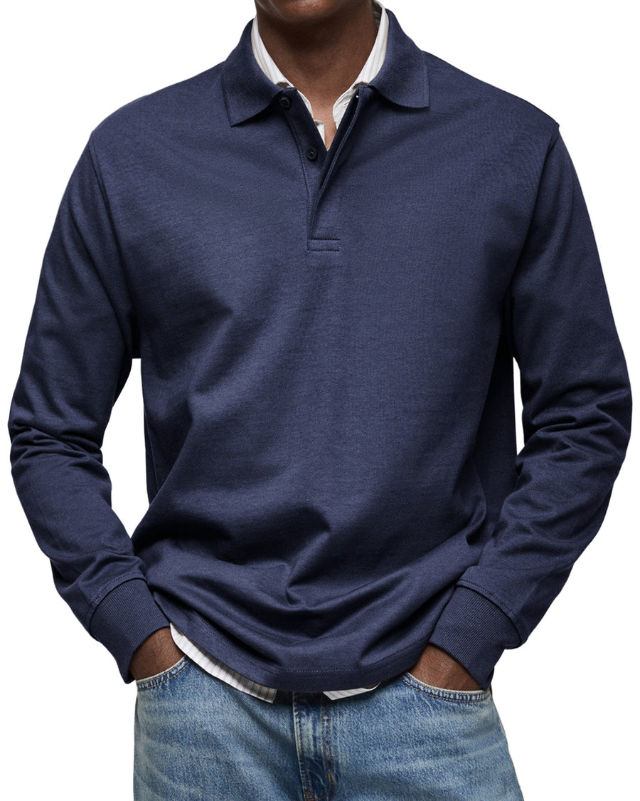 BRUNEL PARIS | POLO ÉLÉGANT À MANCHES LONGUES POUR HOMME