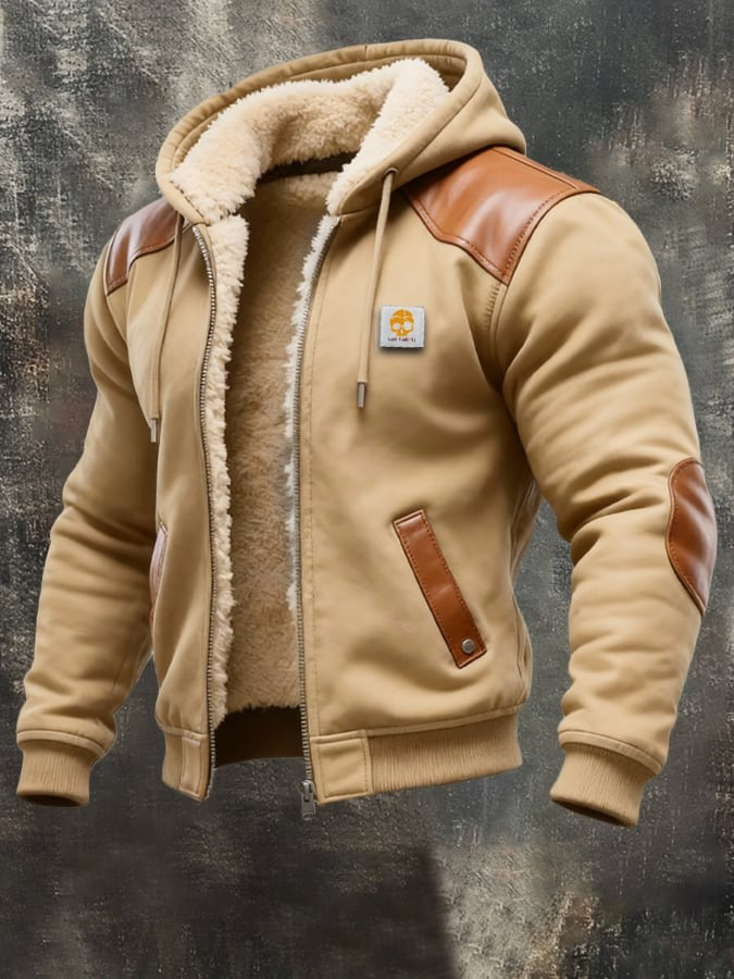 BRUNEL PARIS | VESTE VINTAGE EN DAIM AVEC CAPUCHE