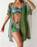 ENSEMBLE TANKINI IMPRIMÉ AVEC COUVRANT POUR FEMME