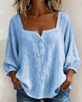BRUNEL PARIS | BLOUSE À COL CARRE POUR FEMMES