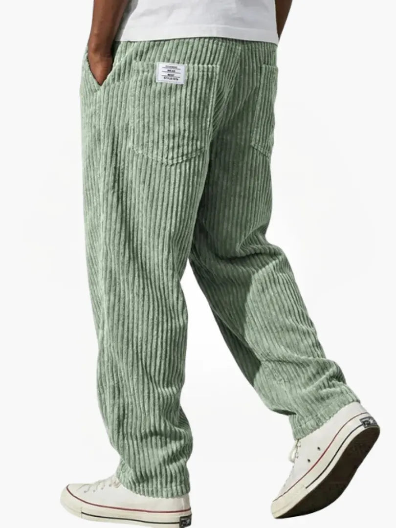 BRUNEL PARIS | Pantalon en velours côtelé à taille élastique pour homme
