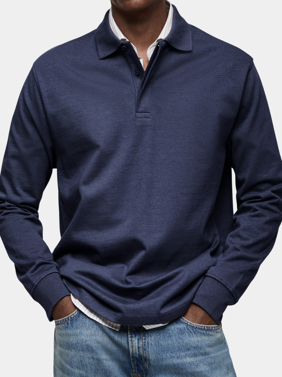 BRUNEL PARIS | POLO ÉLÉGANT À MANCHES LONGUES POUR HOMME