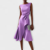 BRUNEL PARIS | Robe Midi Asymétrique Drapée