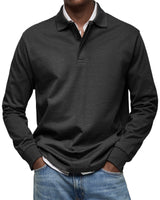 BRUNEL PARIS | POLO ÉLÉGANT À MANCHES LONGUES POUR HOMME