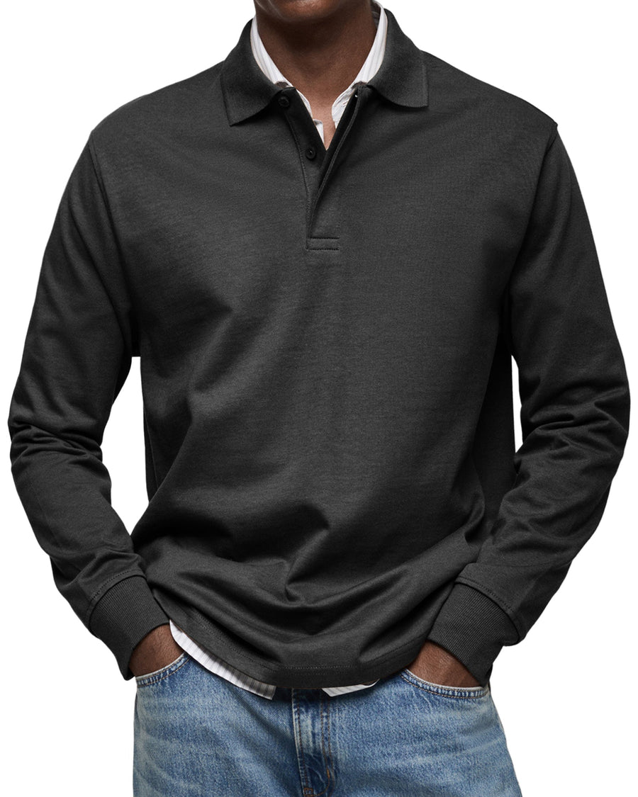 BRUNEL PARIS | POLO ÉLÉGANT À MANCHES LONGUES POUR HOMME