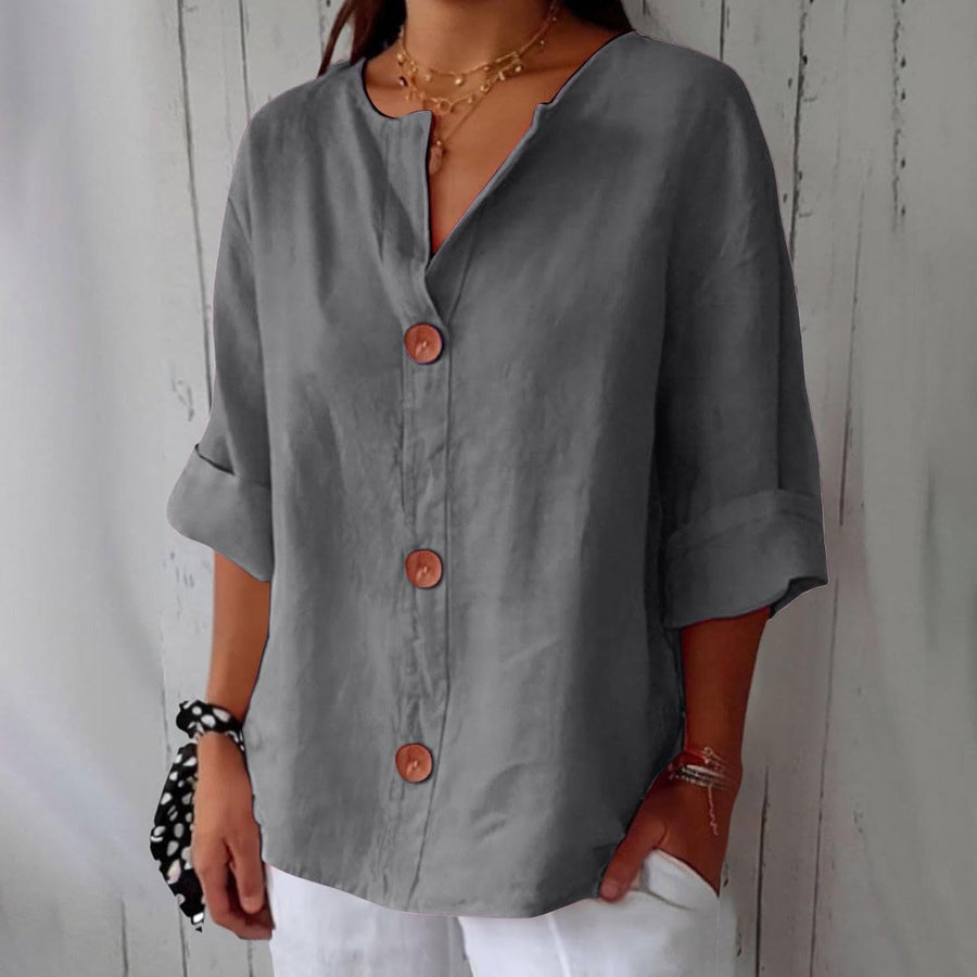 BRUNEL PARIS | CHEMISE À COL EN V POUR FEMMES