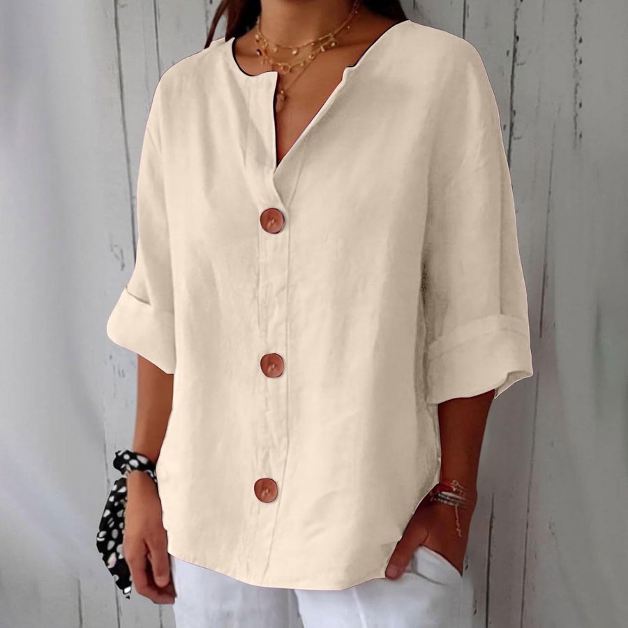 BRUNEL PARIS | CHEMISE À COL EN V POUR FEMMES