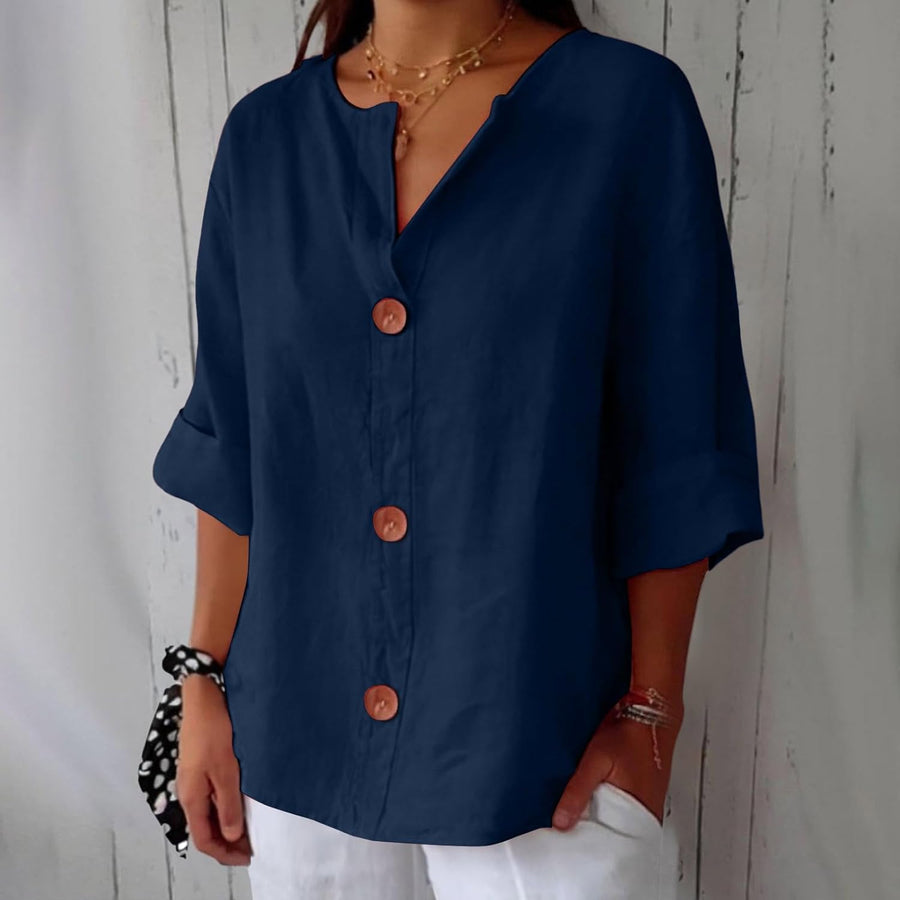 BRUNEL PARIS | CHEMISE À COL EN V POUR FEMMES
