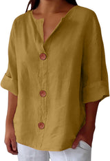 BRUNEL PARIS | CHEMISE À COL EN V POUR FEMMES