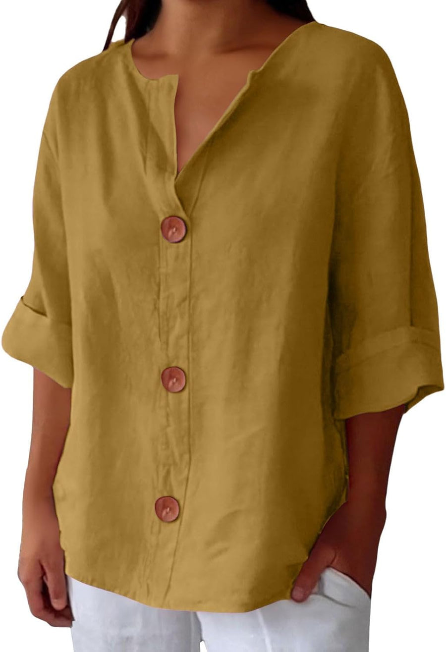 BRUNEL PARIS | CHEMISE À COL EN V POUR FEMMES