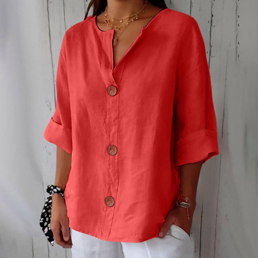 BRUNEL PARIS | CHEMISE À COL EN V POUR FEMMES