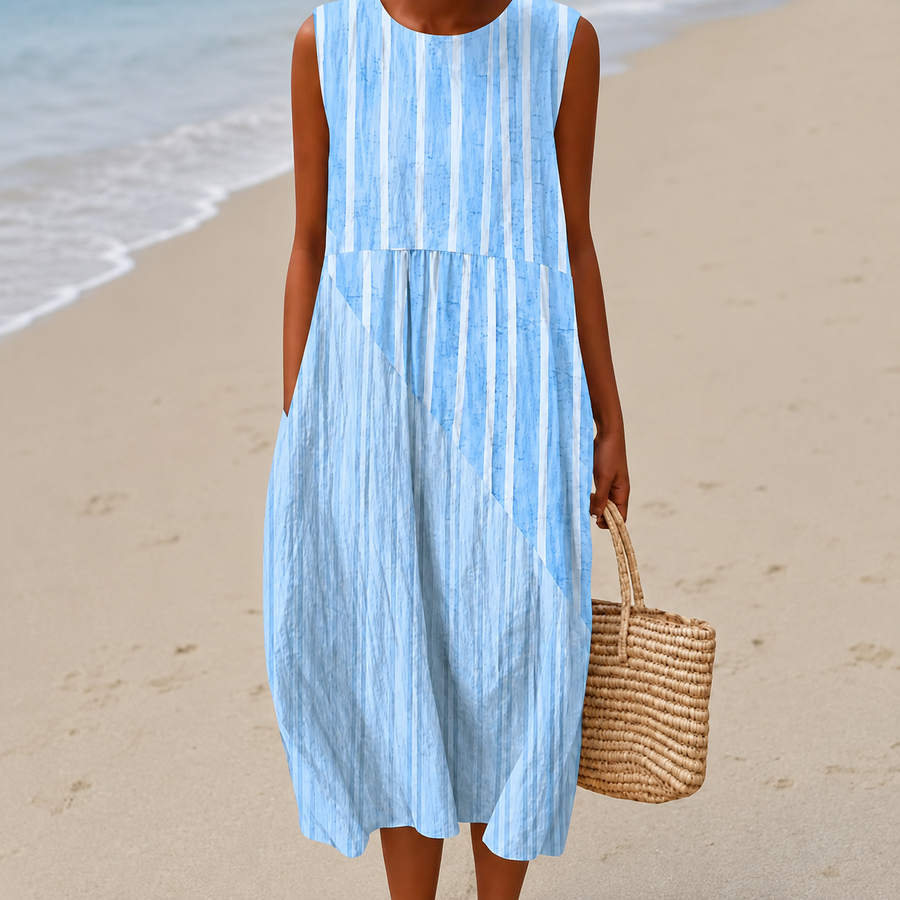 BRUNEL PARIS | Robe Midi Fleurie Ample Camouflage Ventre Livia
