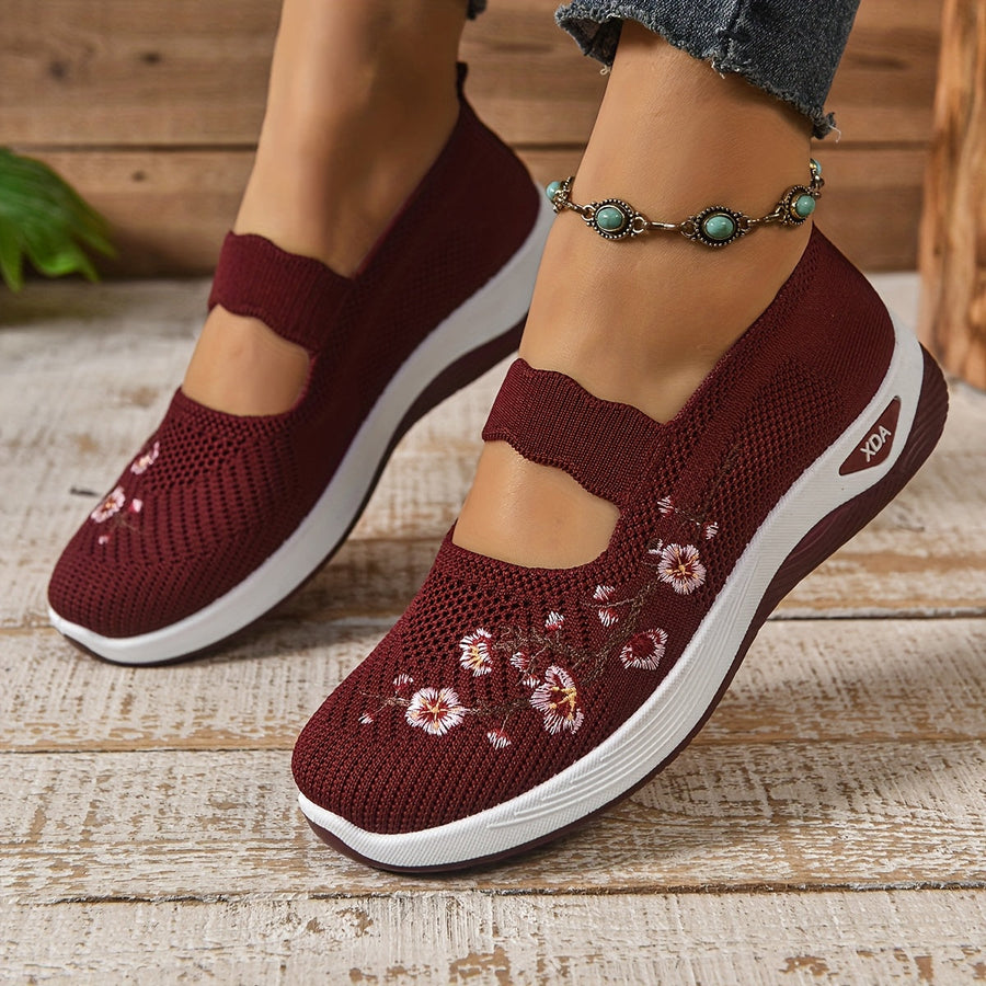 BRUNEL PARIS | BASKETS FLORALE EMBROIDÉES POUR FEMMES