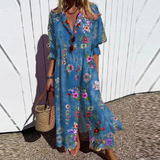 BRUNEL PARIS | ROBE MAXI IMPRIMÉE POUR FEMMES