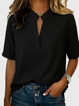 BRUNEL PARIS | Blouse Élégante à Col Raffiné