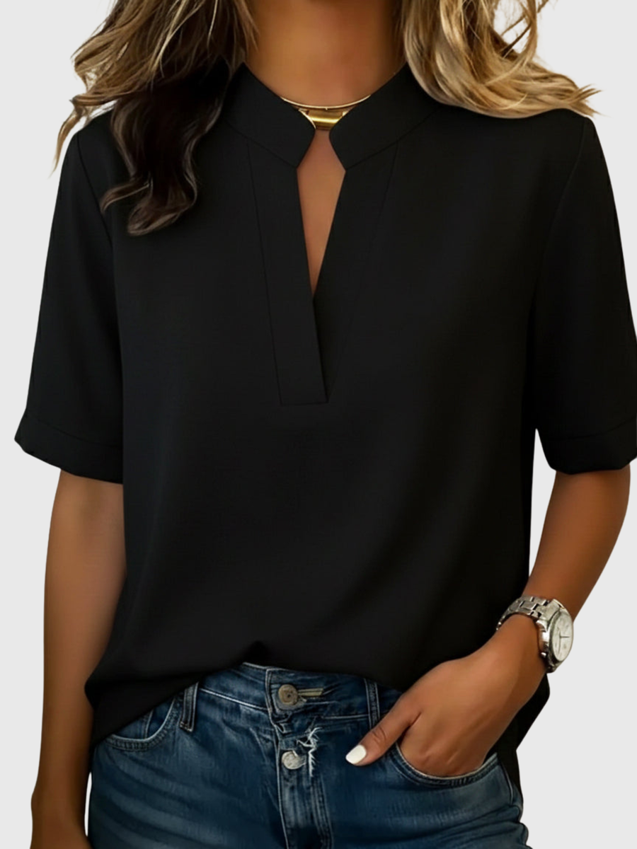 BRUNEL PARIS | Blouse Élégante à Col Raffiné