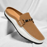 BRUNEL PARIS | Mocassin Sabot en Cuir Homme - Respirant