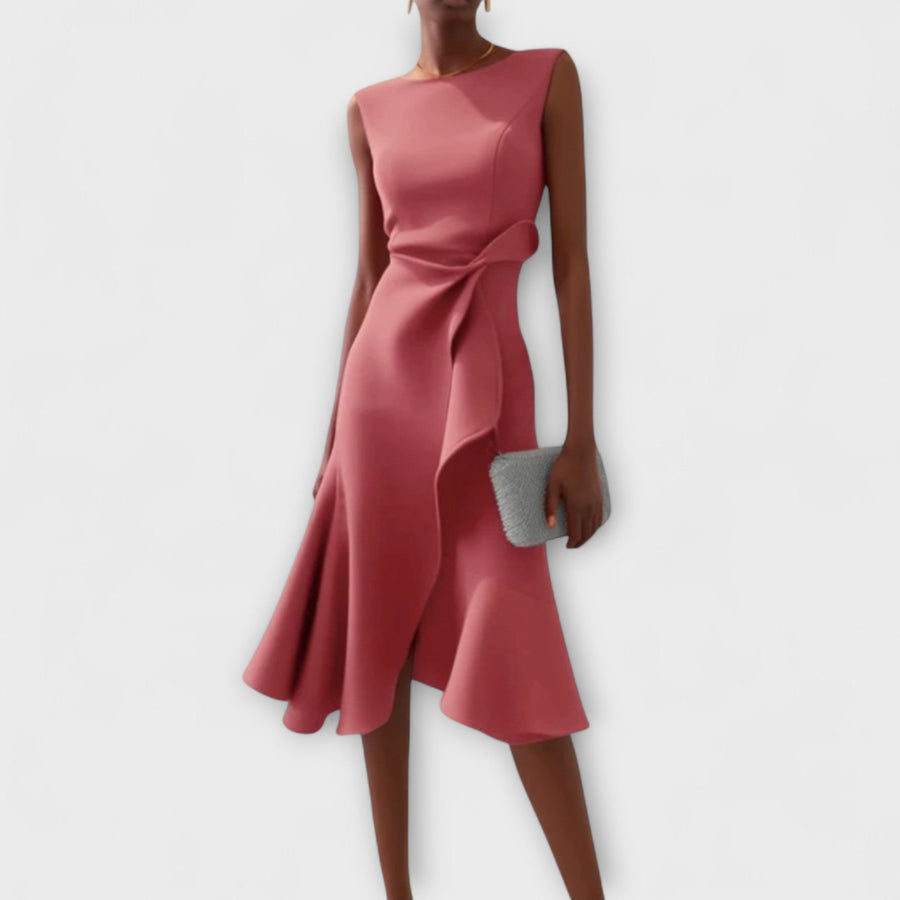 BRUNEL PARIS | Robe Midi Asymétrique Drapée