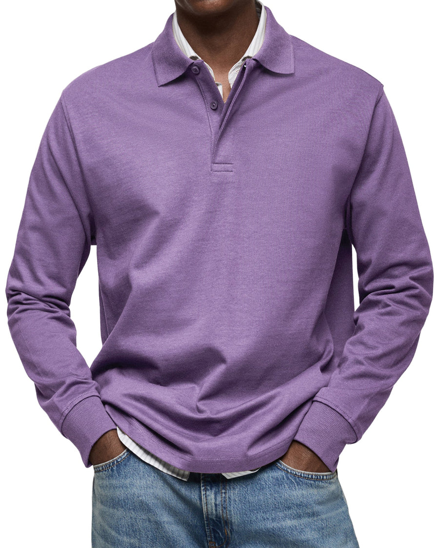 BRUNEL PARIS | POLO ÉLÉGANT À MANCHES LONGUES POUR HOMME