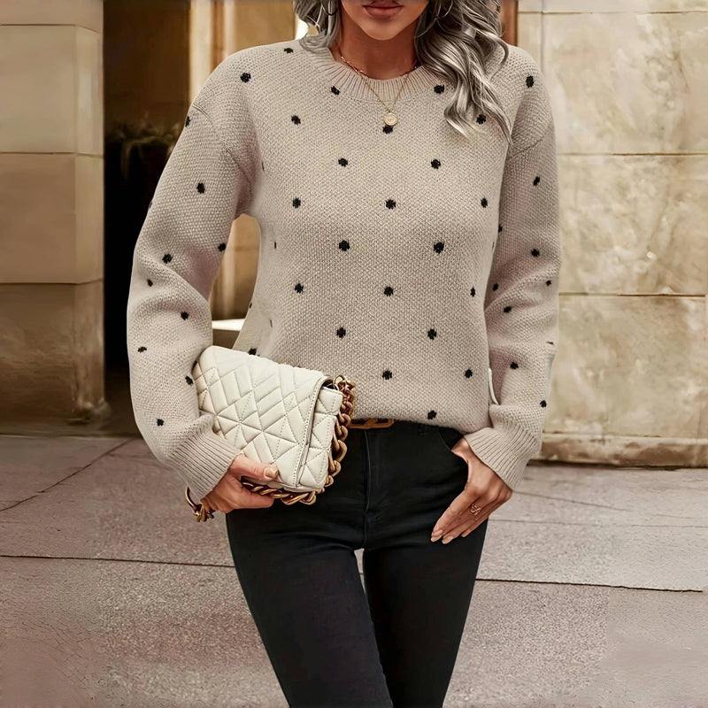 BRUNEL PARIS | PULL EN MAILLE À POIS POUR FEMME