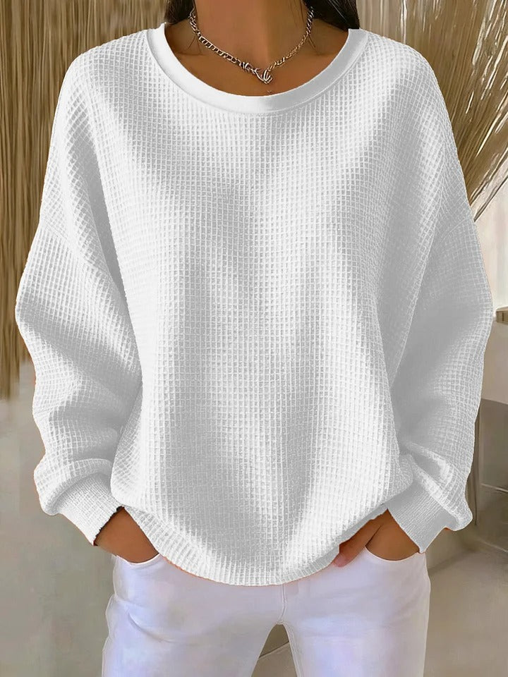 BRUNEL PARIS | PULL OVERSIZE EN MAILLE GAUFRÉE POUR FEMME