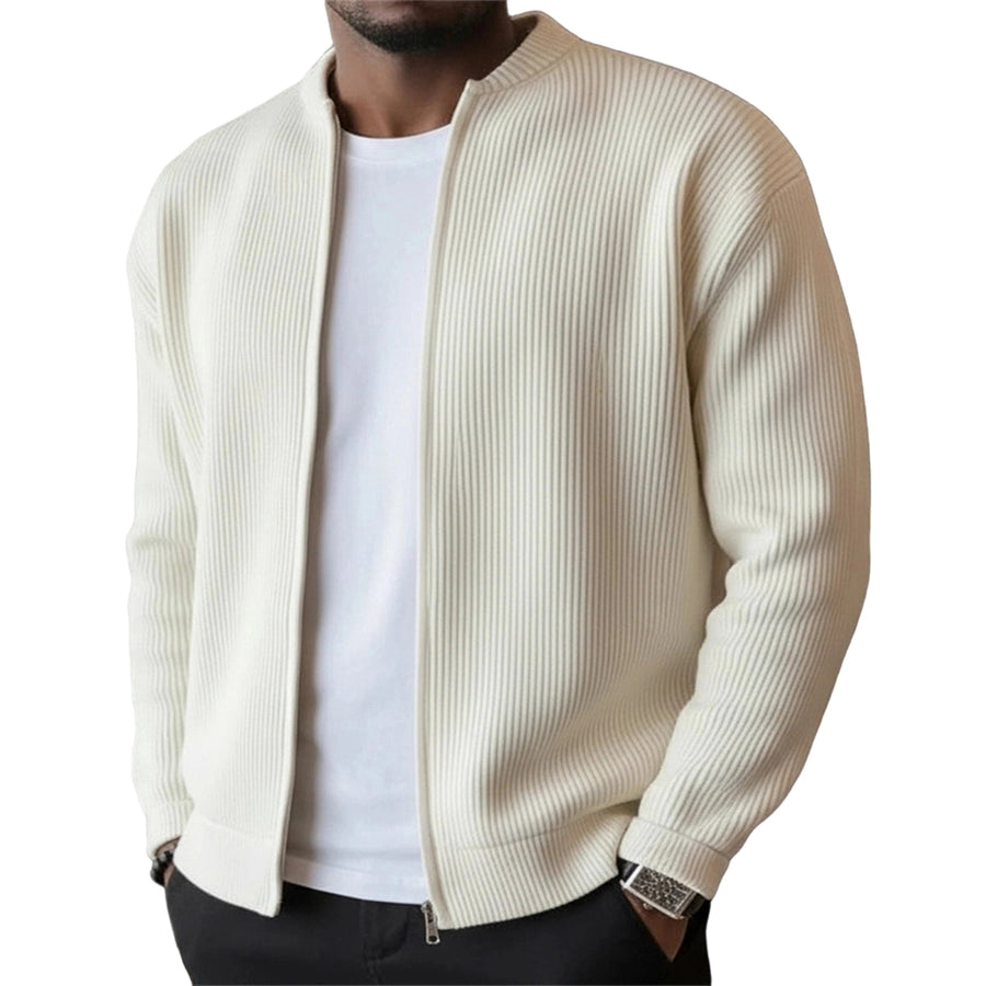 BRUNEL PARIS | Veste Zippée en Velours Côtelé pour Homme — Blanc