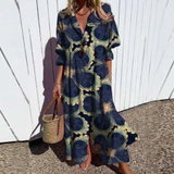 BRUNEL PARIS | ROBE MAXI IMPRIMÉE POUR FEMMES