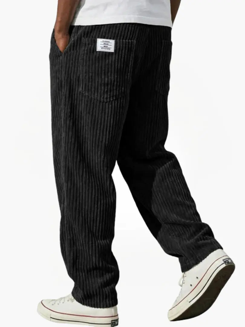 BRUNEL PARIS | Pantalon en velours côtelé à taille élastique pour homme