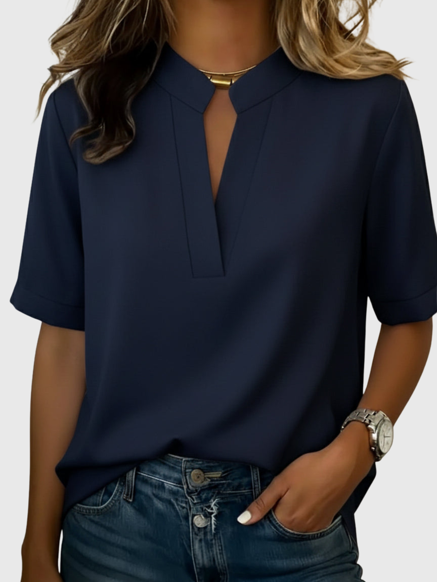BRUNEL PARIS | Blouse Élégante à Col Raffiné