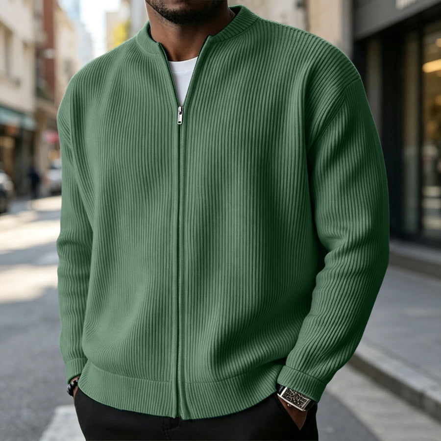 BRUNEL PARIS | Veste Zippée en Velours Côtelé pour Homme — Vert