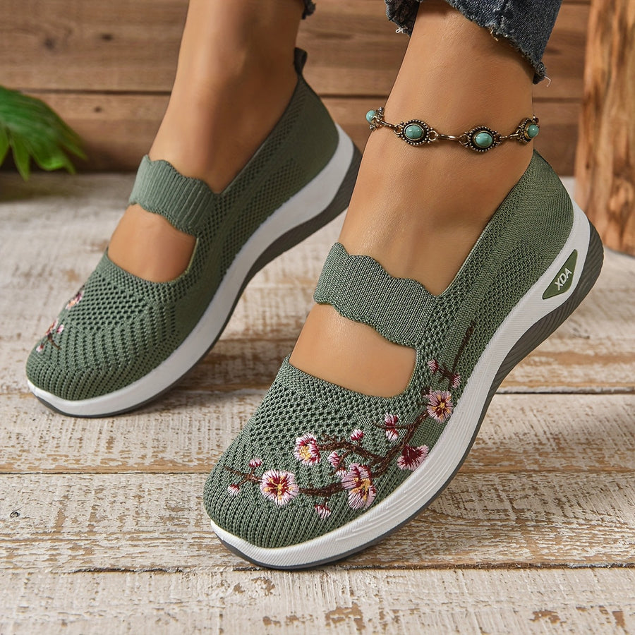 BRUNEL PARIS | BASKETS FLORALE EMBROIDÉES POUR FEMMES