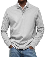BRUNEL PARIS | POLO ÉLÉGANT À MANCHES LONGUES POUR HOMME