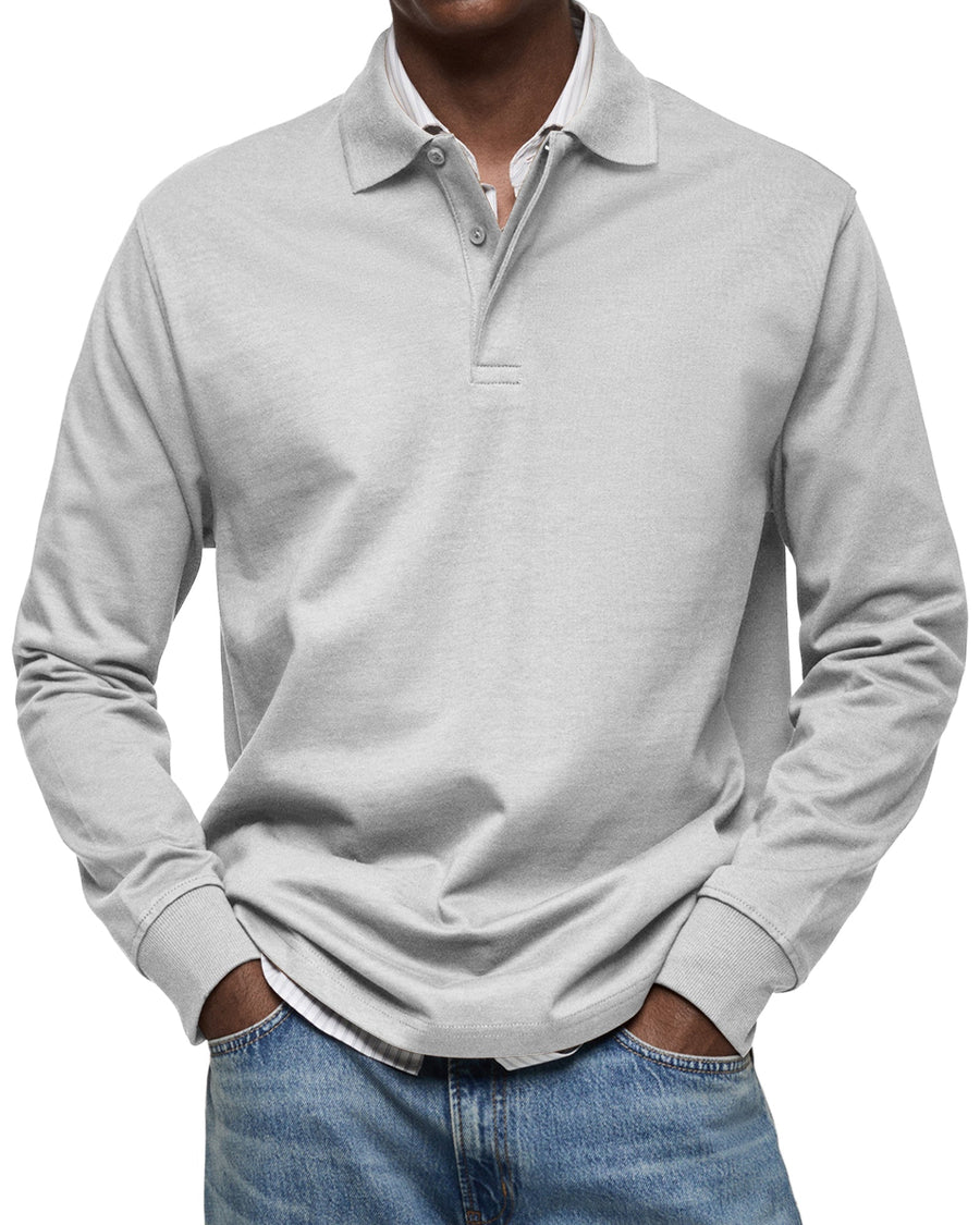 BRUNEL PARIS | POLO ÉLÉGANT À MANCHES LONGUES POUR HOMME
