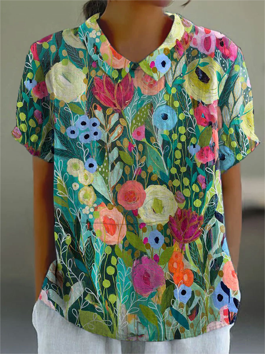 BRUNEL PARIS | CHEMISE FLORALE POUR FEMMES