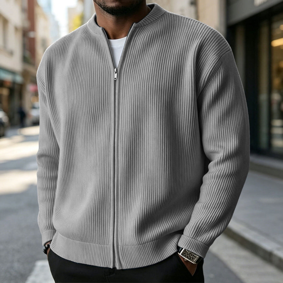 BRUNEL PARIS | Veste Zippée en Velours Côtelé pour Homme — Gris
