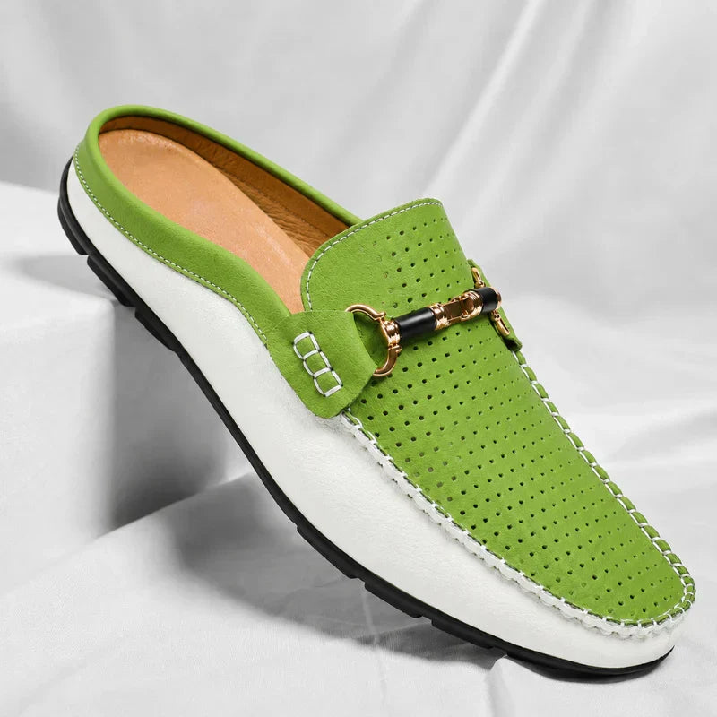 BRUNEL PARIS | Mocassin Sabot en Cuir Homme - Respirant