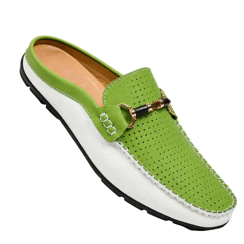 BRUNEL PARIS | Mocassin Sabot en Cuir Homme - Respirant