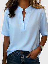 BRUNEL PARIS | Blouse Élégante à Col Raffiné