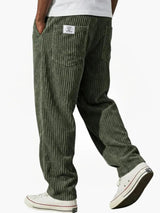 BRUNEL PARIS | Pantalon en velours côtelé à taille élastique pour homme